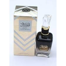 Ard Al Zaafaran Bint Hooran, etiqueta y caja, packaging premium para colección.