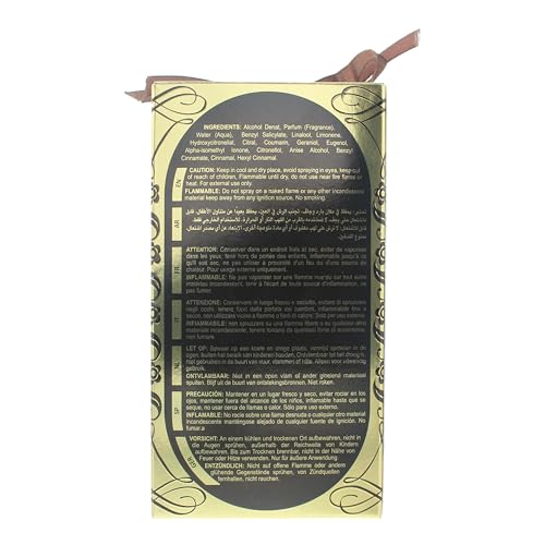 Ard Al Zaafaran Dirham Oud, primer plano de notas aromáticas