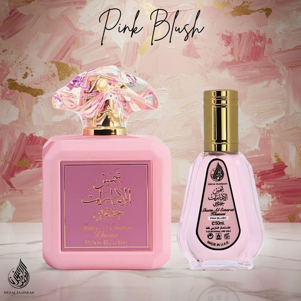 Ambiente diario con Ard al Zaafaran Pink Blush Shams Al Emarat para destacarte