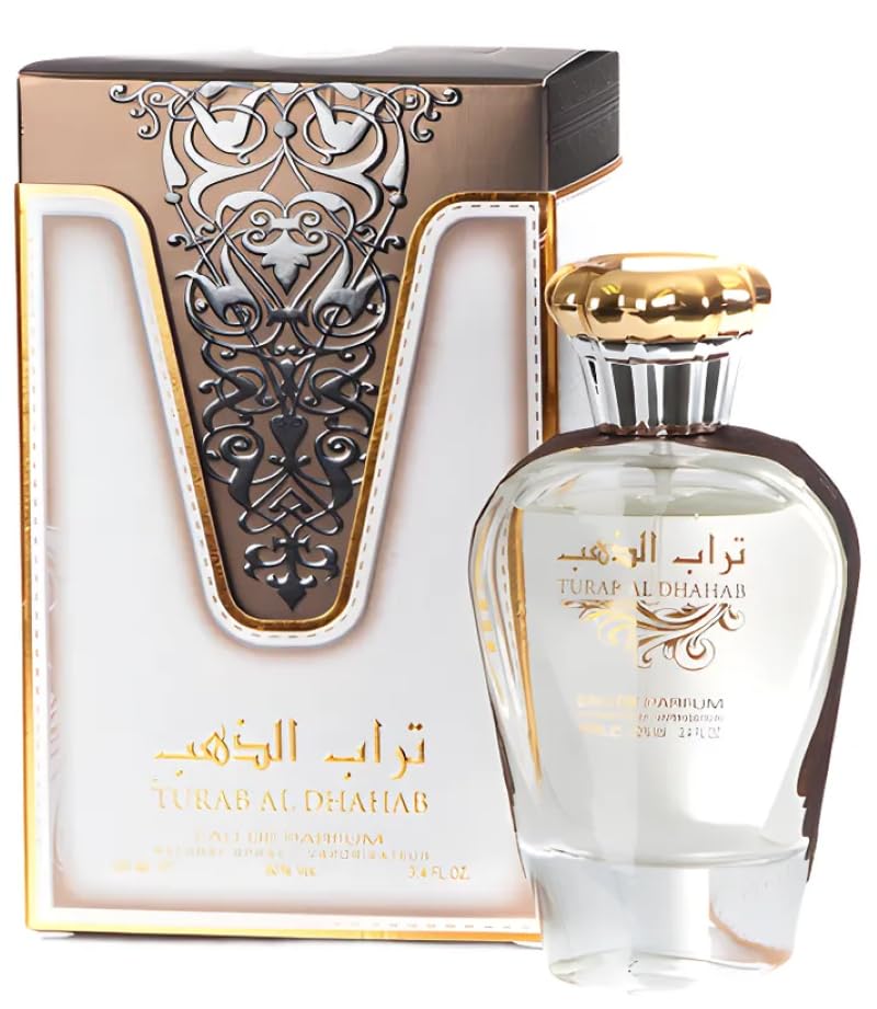 Ard Al Zaafaran Turab Al Dhahab: etiqueta dorada y empaque elegante para regalo
