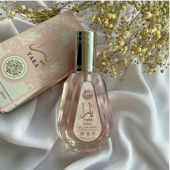 Notas superiores de Yara: heliotropo, orquídea y mandarina, inicio fresco y floral