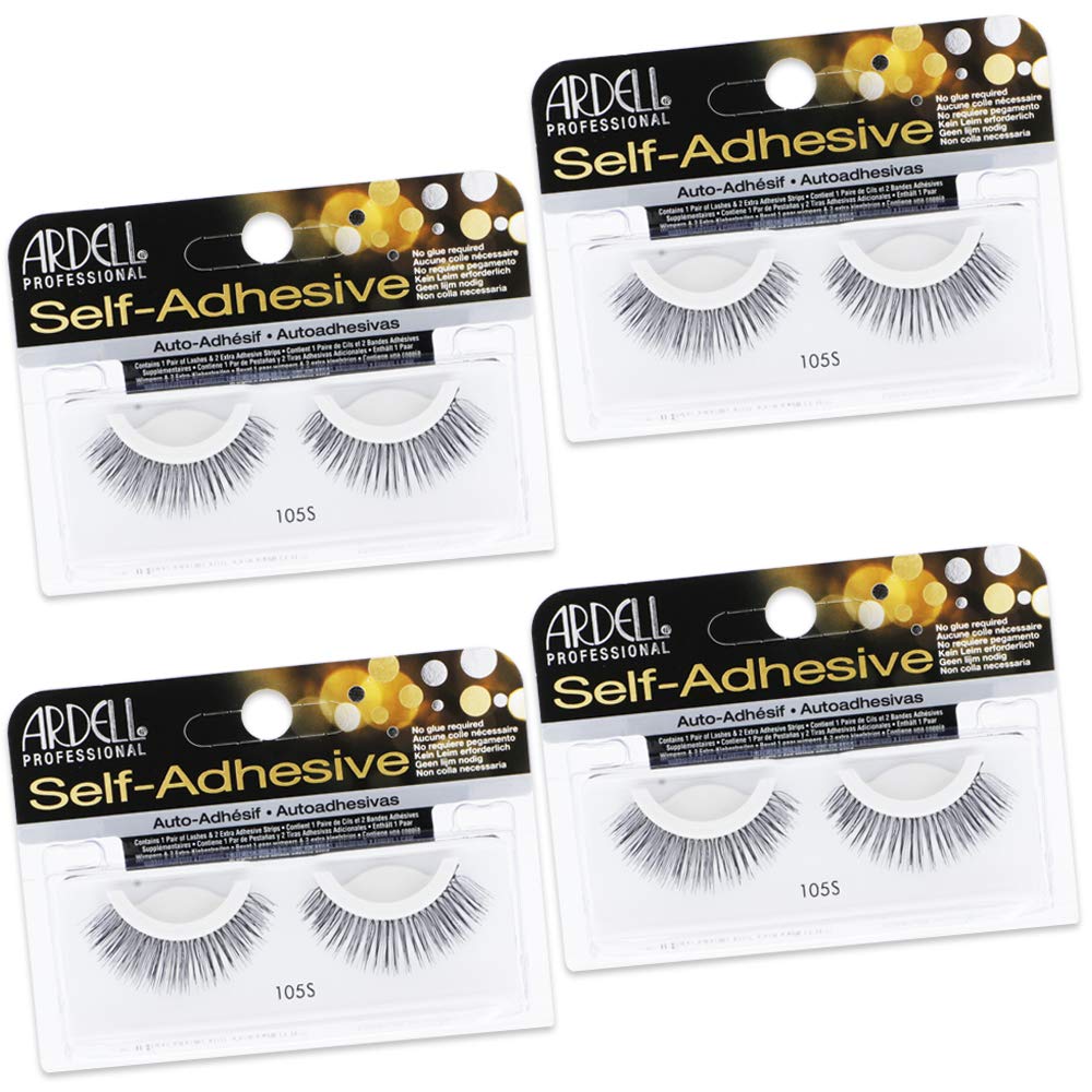 Ardell 105S pestanas autoadhesivas, 4 pares, look natural para uso diario