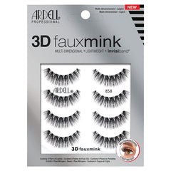 Ardell 3D Faux Mink Pestañas 858 invisiband para un acabado natural