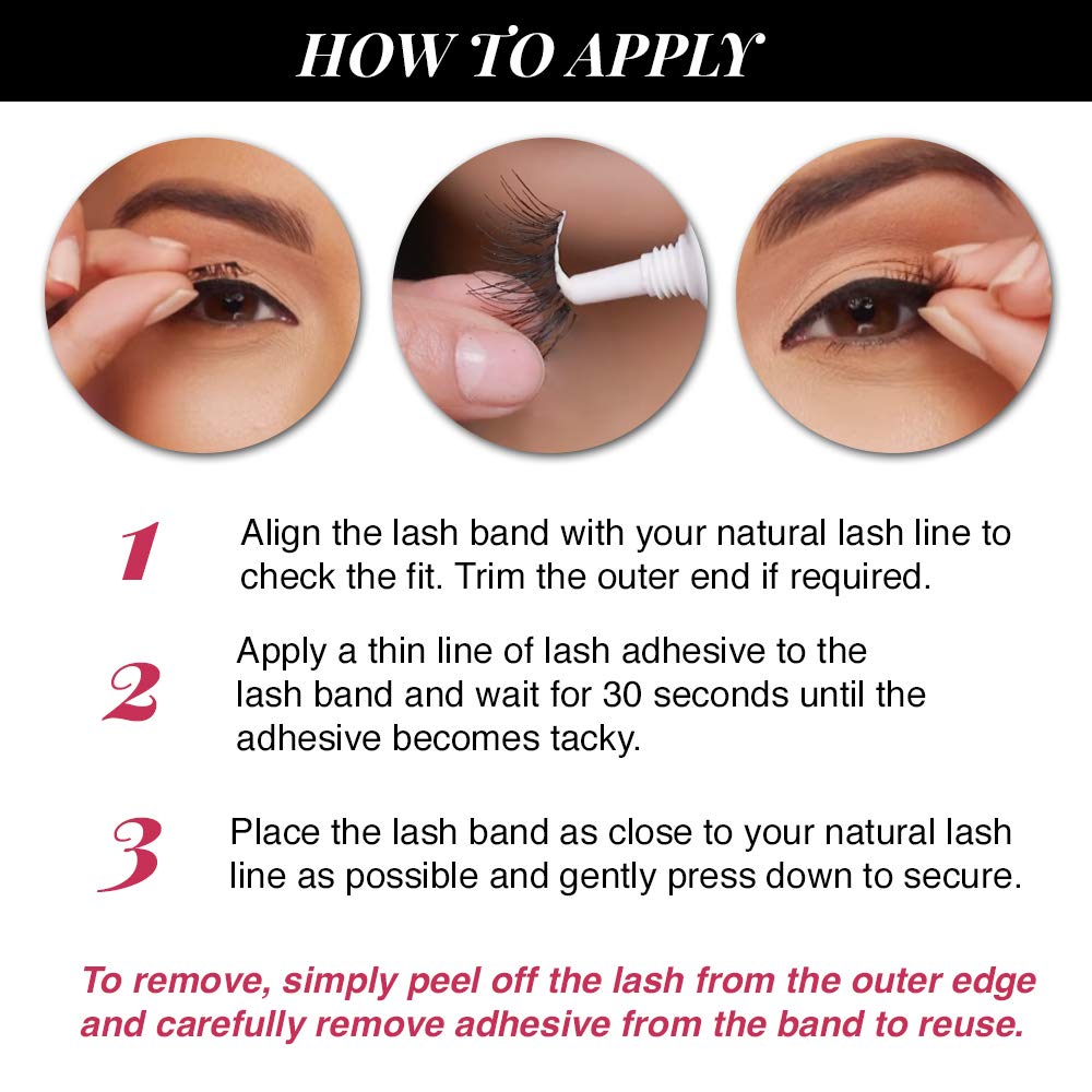 Ardell Accent Half Lashes 301, para ojos pequeños, abre la mirada con estilo.