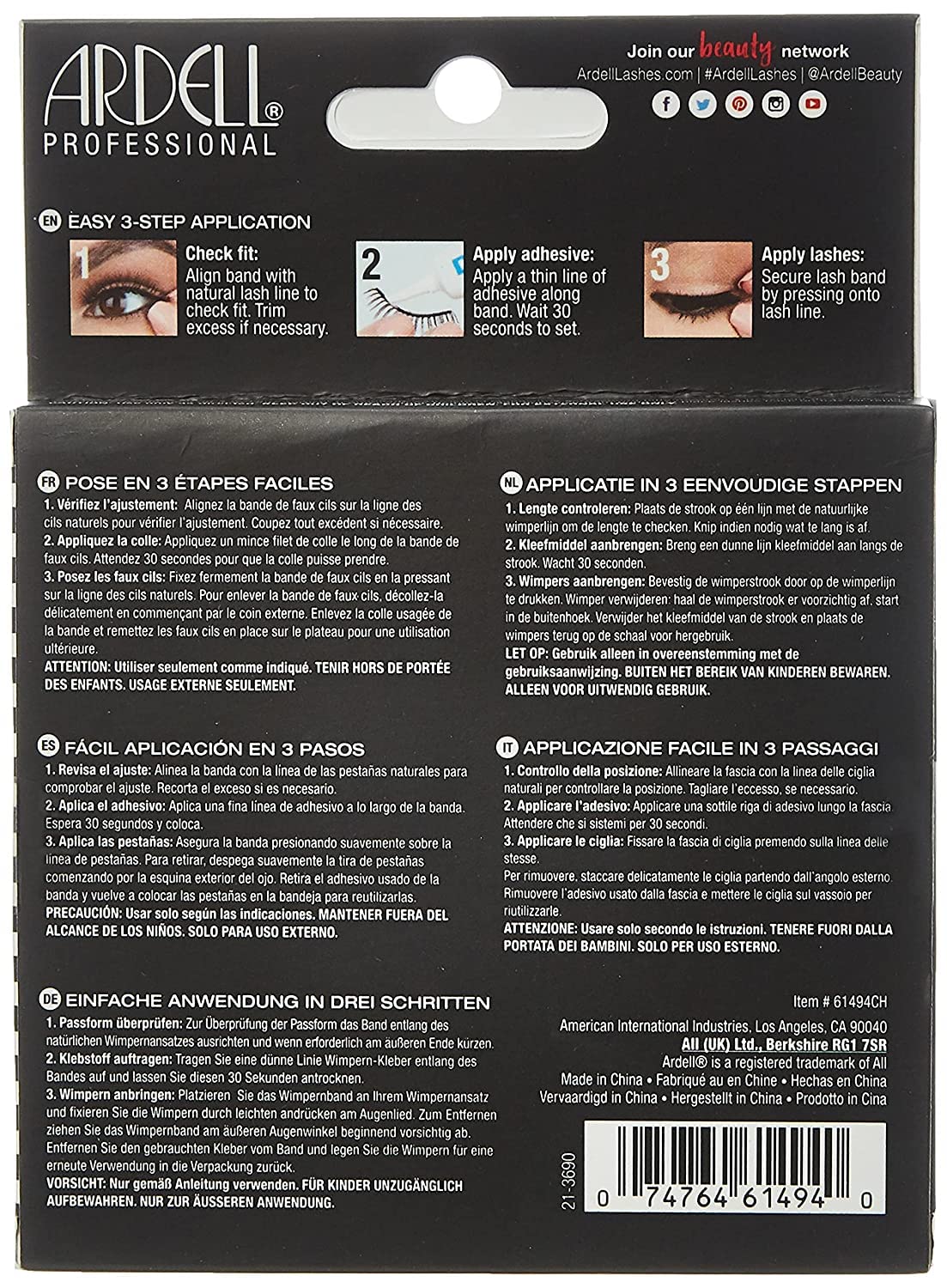 Ardell Demi Wispies: caja de 2 pares para ahorro y versatilidad