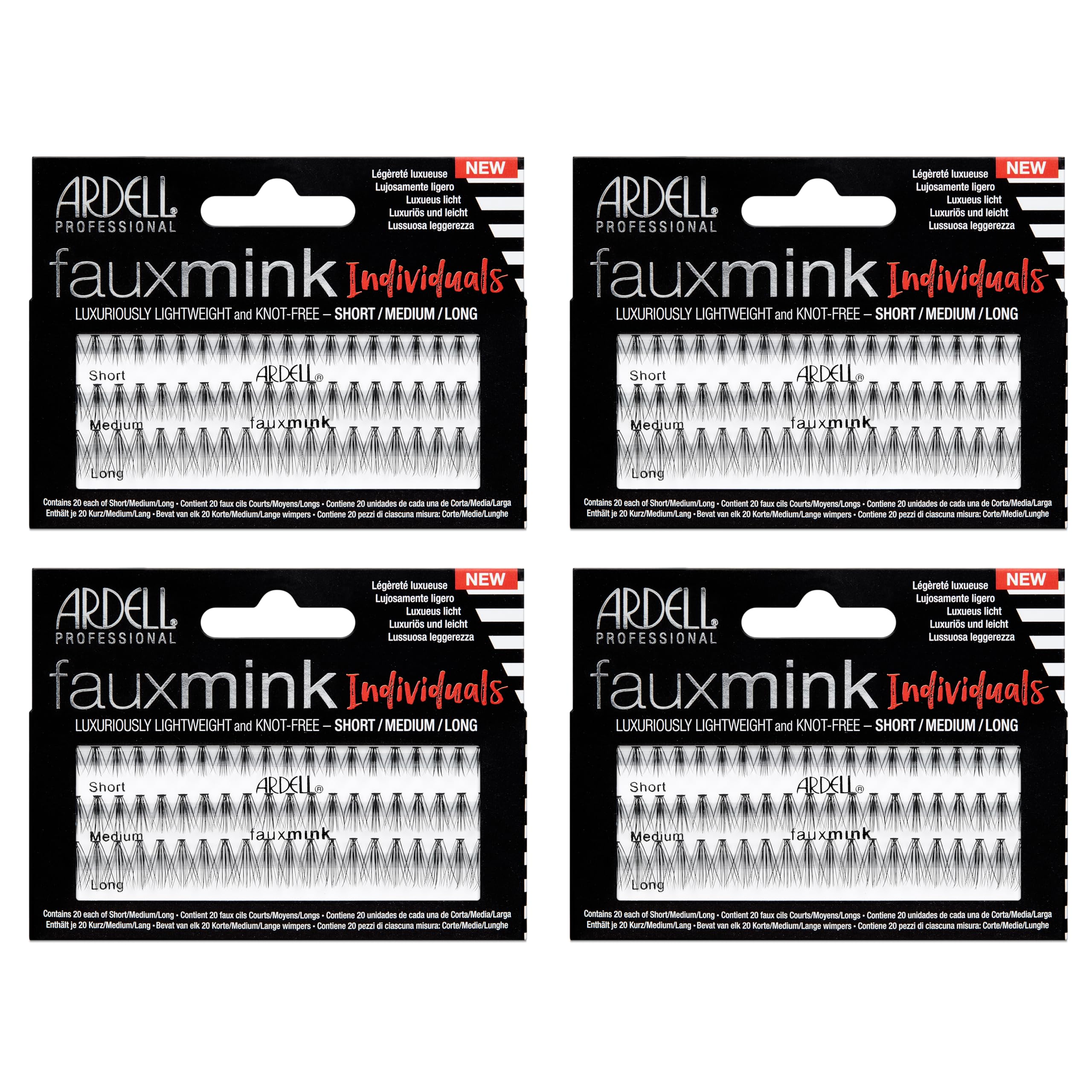 Ardell Faux Mink DIY Clusters, corto, para volumen natural y uso diario.