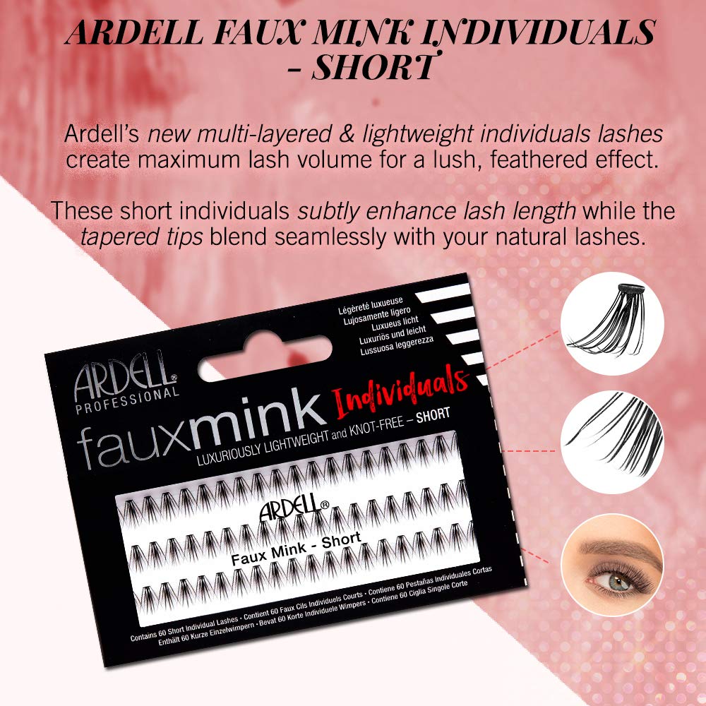 Ardell Faux Mink Individuales volumen natural y tacto ligero para un look elegante diario.