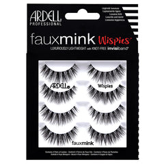 Ardell Faux Mink Wispies con Invisiband sin nudo para acabado discreto y cómodo.
