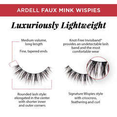 Arddell Faux Mink Wispies con densidad moderada para volumen natural.