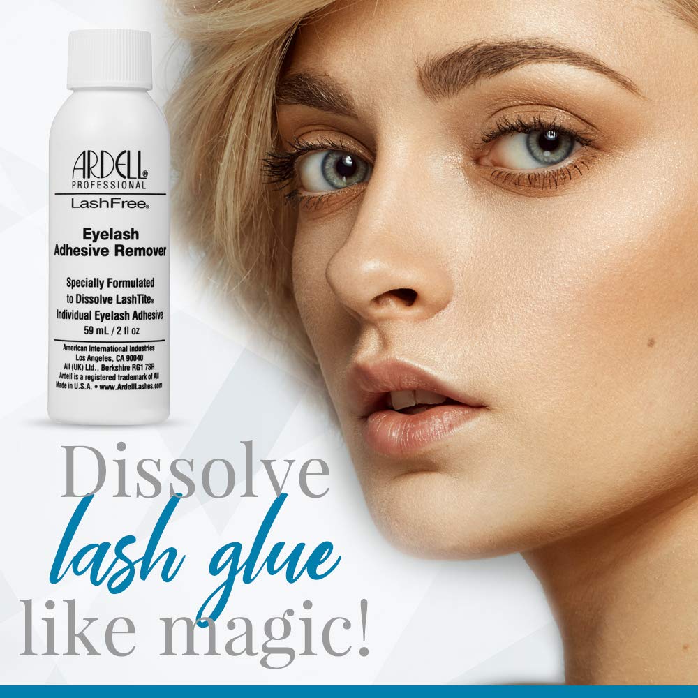 Ardell LashFree remover aplicación delicada: capa fina evita irritación durante la eliminación.