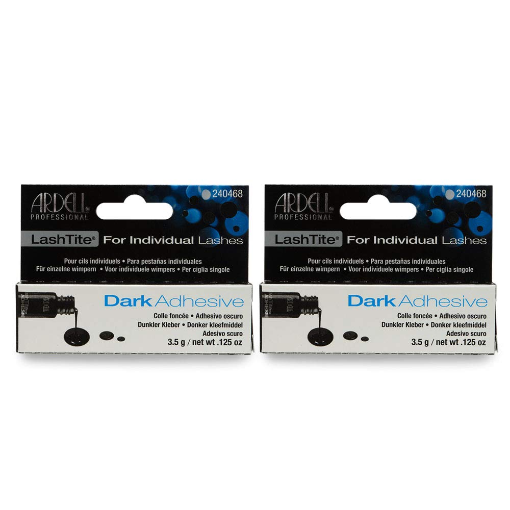 Ardell LashTite Adhesivo negro para pestanas individuales, fijación duradera para extensiones.