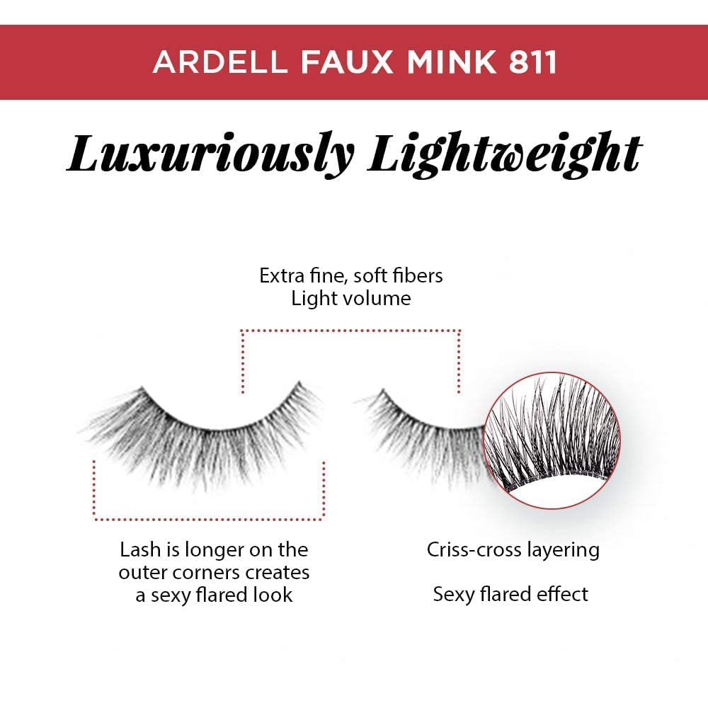 Ardell Faux Mink 811 diseño suave para acabado natural.