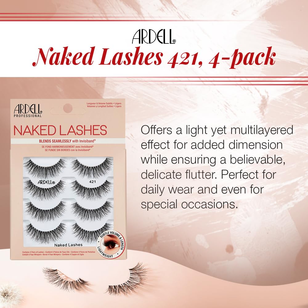 Ardell Naked 421: invisiband para comodidad todo el dia.