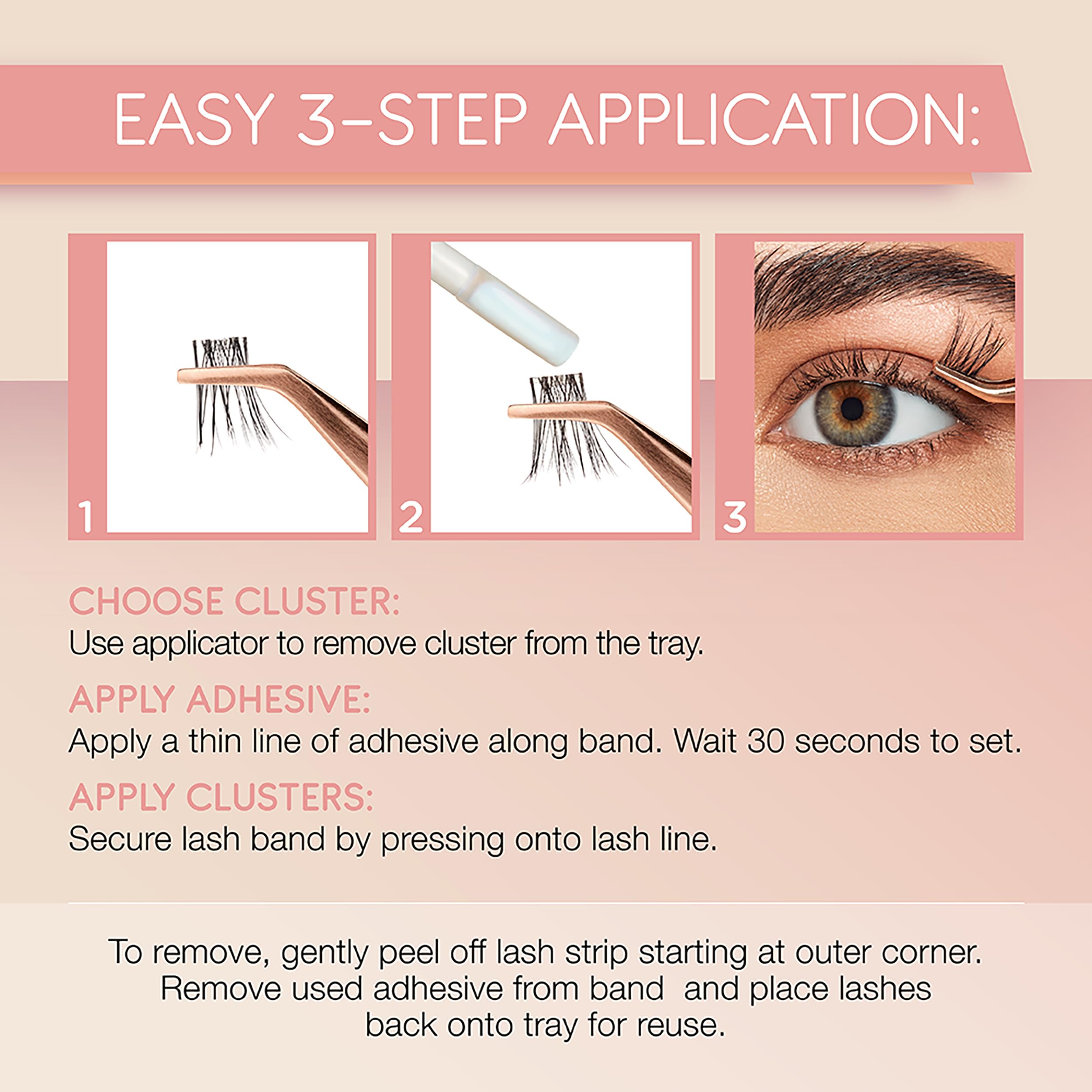 Ardell Naked Clusters 421 DIY lash extensions for easy home application