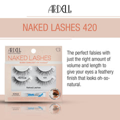 Ardell Naked Lashes 420: diseño suave para transiciones día-noche.
