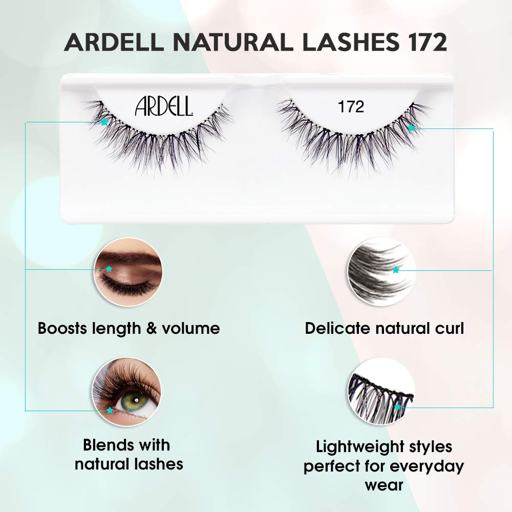Ardell Natural Lashes 172: banda prácticamente invisible para mayor comodidad.