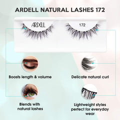 Ardell Natural Lashes 172: banda prácticamente invisible para mayor comodidad.