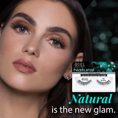 Ardaell Natural Lashes 120 Black con Invisiband para comodidad.