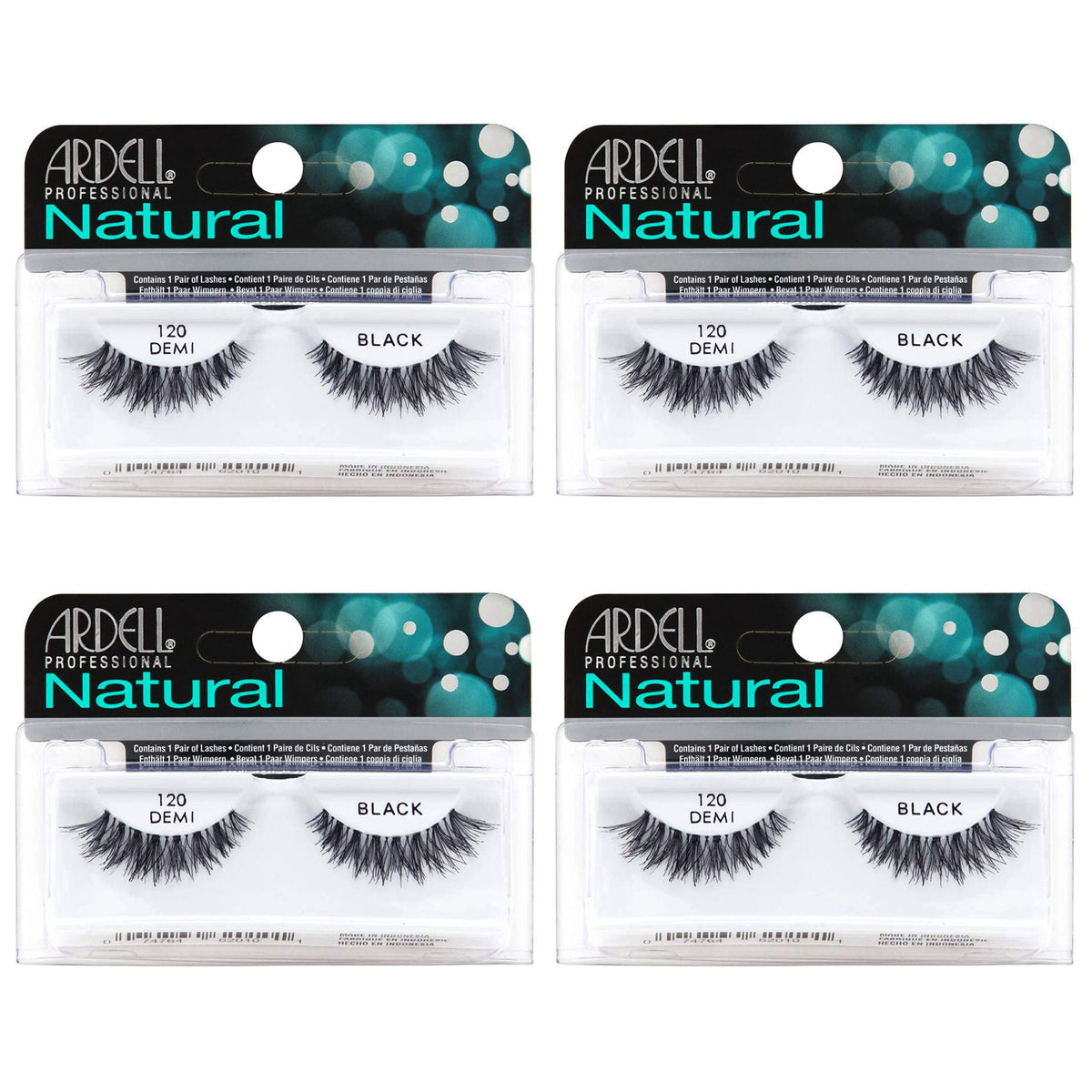 Ardell Natural Lashes 120 Black empaque visible para compra fiable.