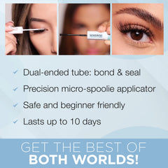 Ardell Seamless Underlash Bond & Seal: adhesión fuerte y flexible para varios estilos.