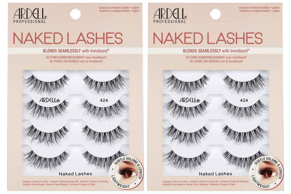Ardell Strip Lashes Invisiband, port léger et naturel.