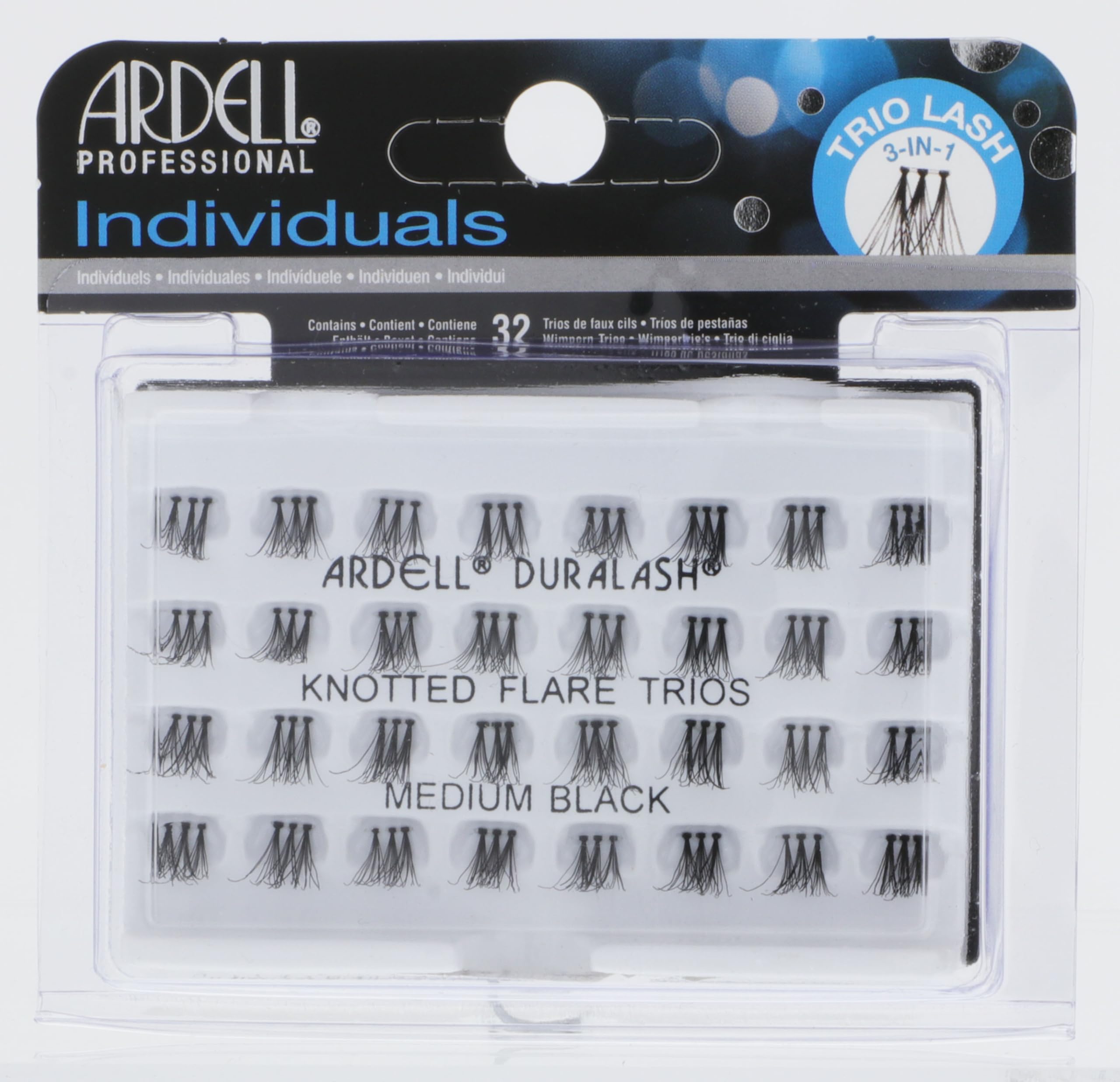 Ardell Trios Medio Negro, pack reutilizable ideal para clústeres a medida.