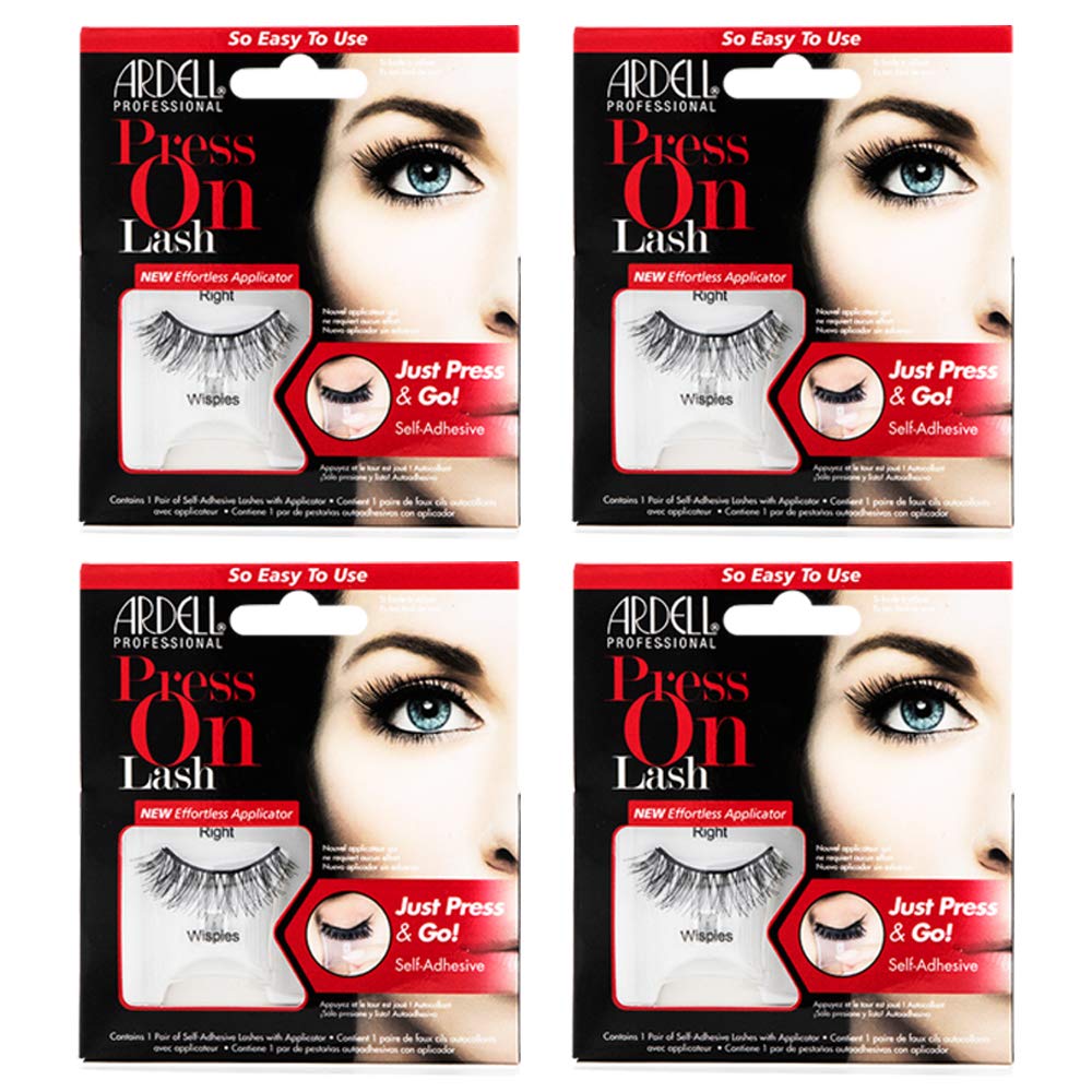 Ardell Wispies con banda autoadhesiva para aplicación rápida y mirada natural.