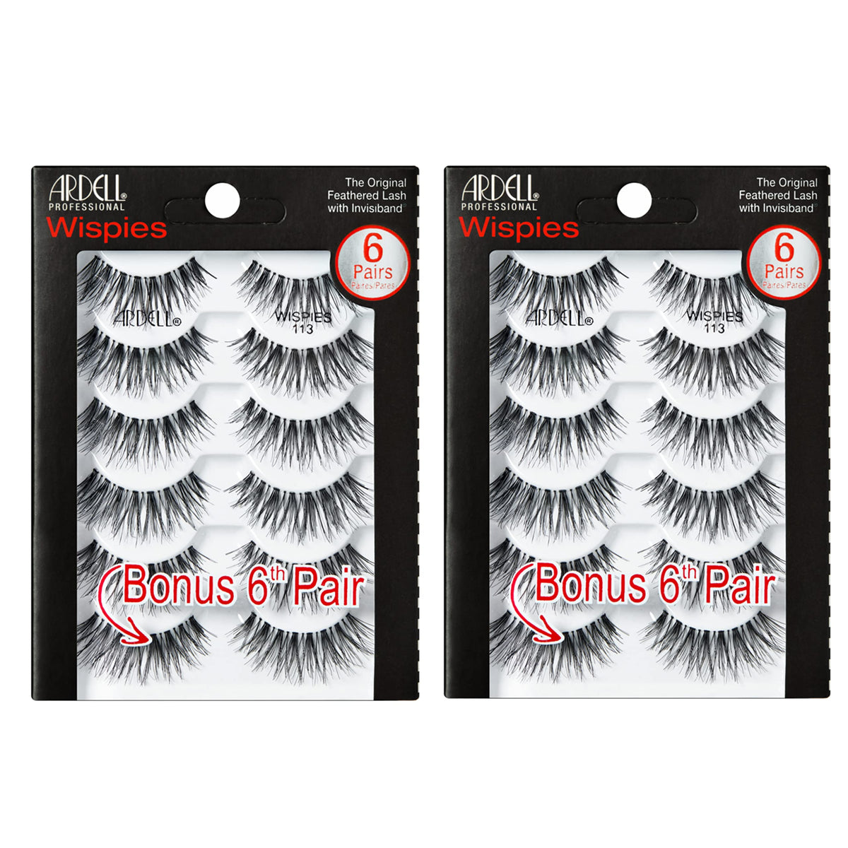 Ardell Wispies avec bande invisible pour un regard naturel et discret.