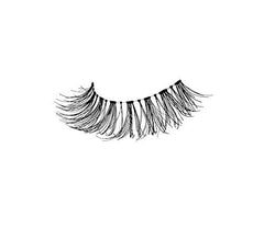 Ardell Wispies Black con diseño cruzado para una mezcla natural.