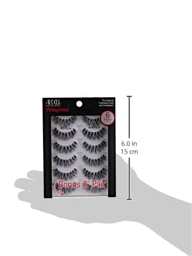 Ardell Wispies Black para una mirada definida y suave.