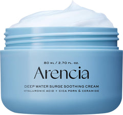 ARENCIA Crème apaisante hydratation profonde sur bocal bleu.