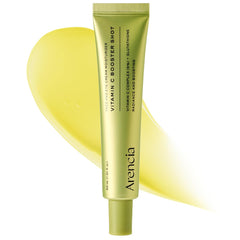 SERUM ARENCIA en botella con vitamina C estable para tono más uniforme.