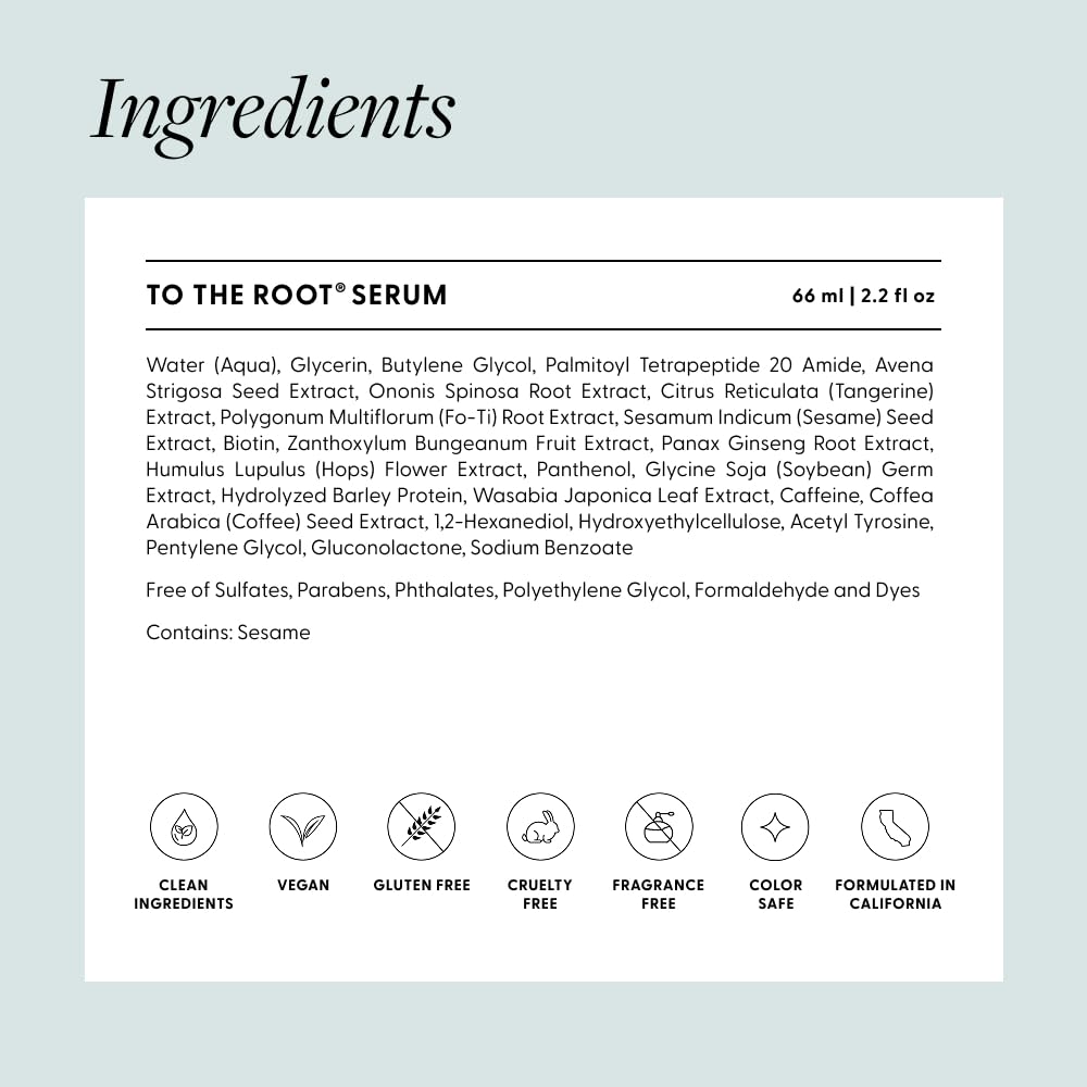 Arey To The Root Serum, mano aplicando en cuero cabelludo