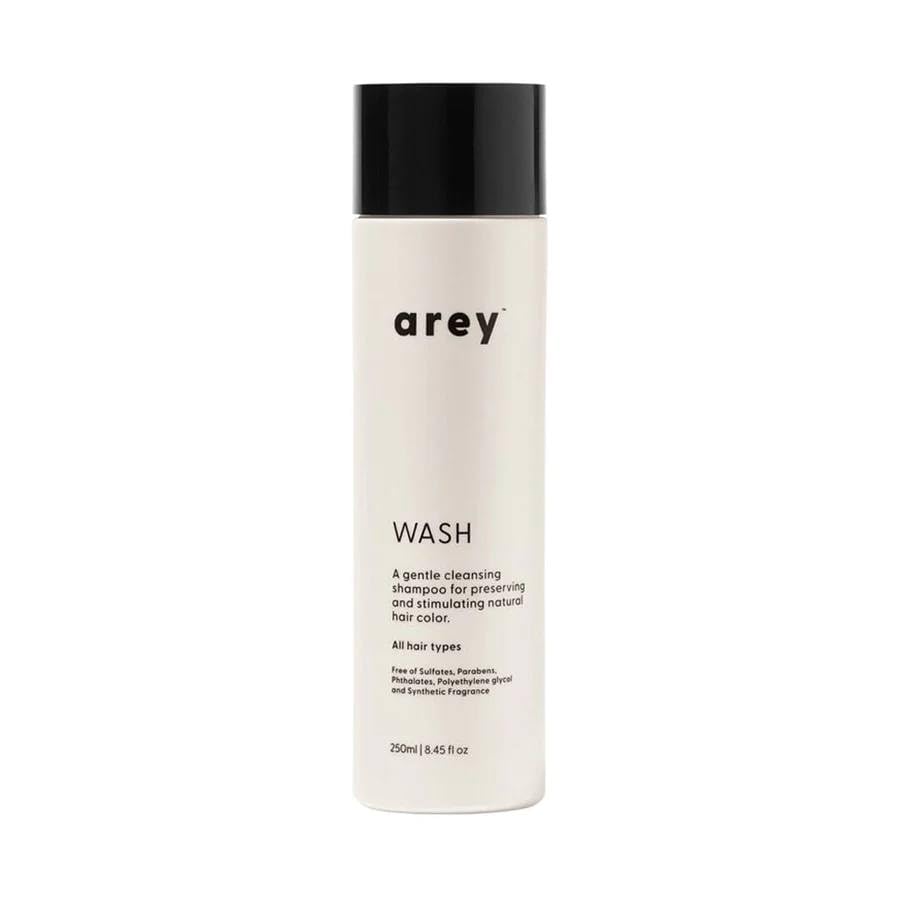 Arey Wash Shampoo, bouteille: soin capillaire doux favorisant pigmentation et vigueur des cheveux