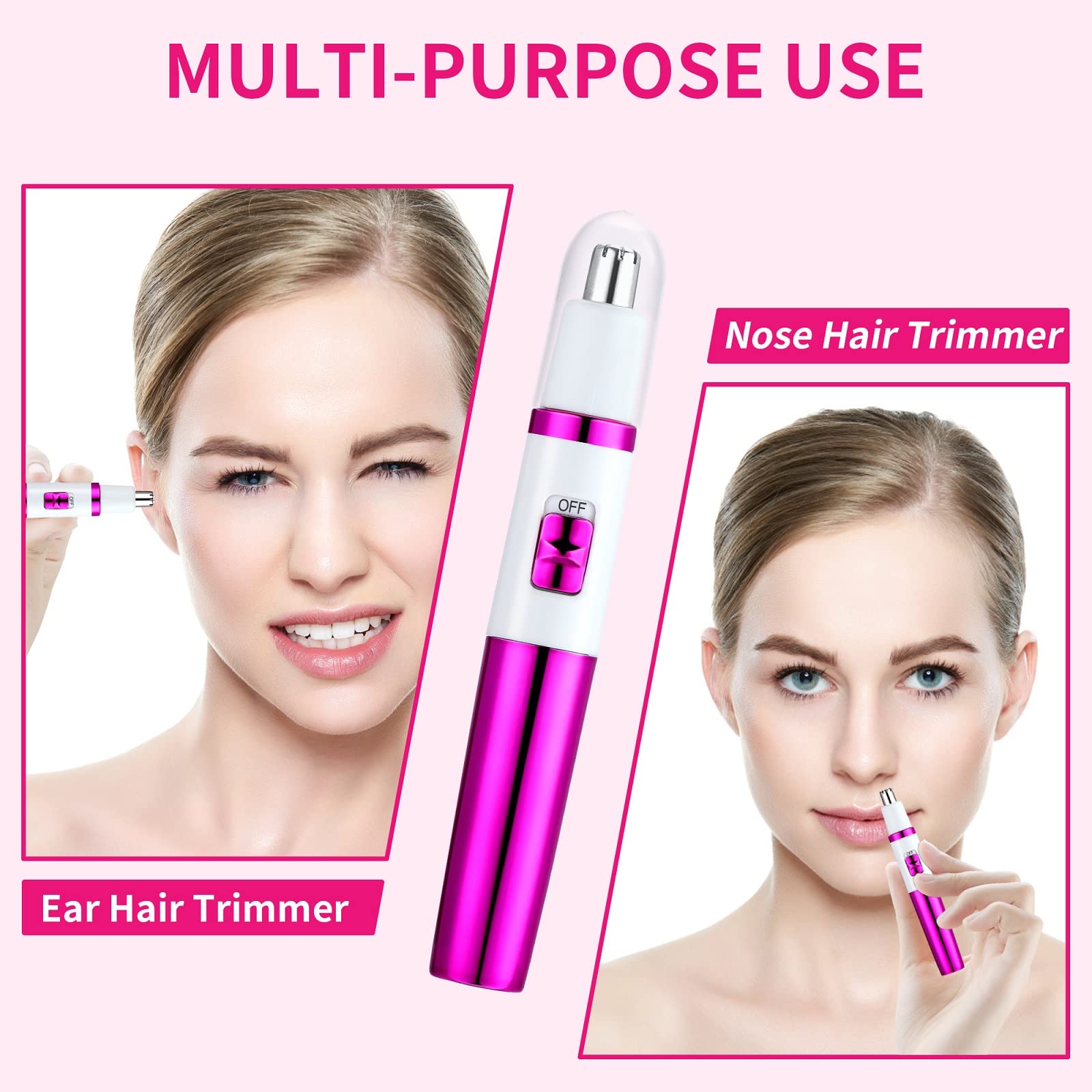 AREYZIN Ear-Nose Trimmer Waterproof for easy cleaning and versatile use.