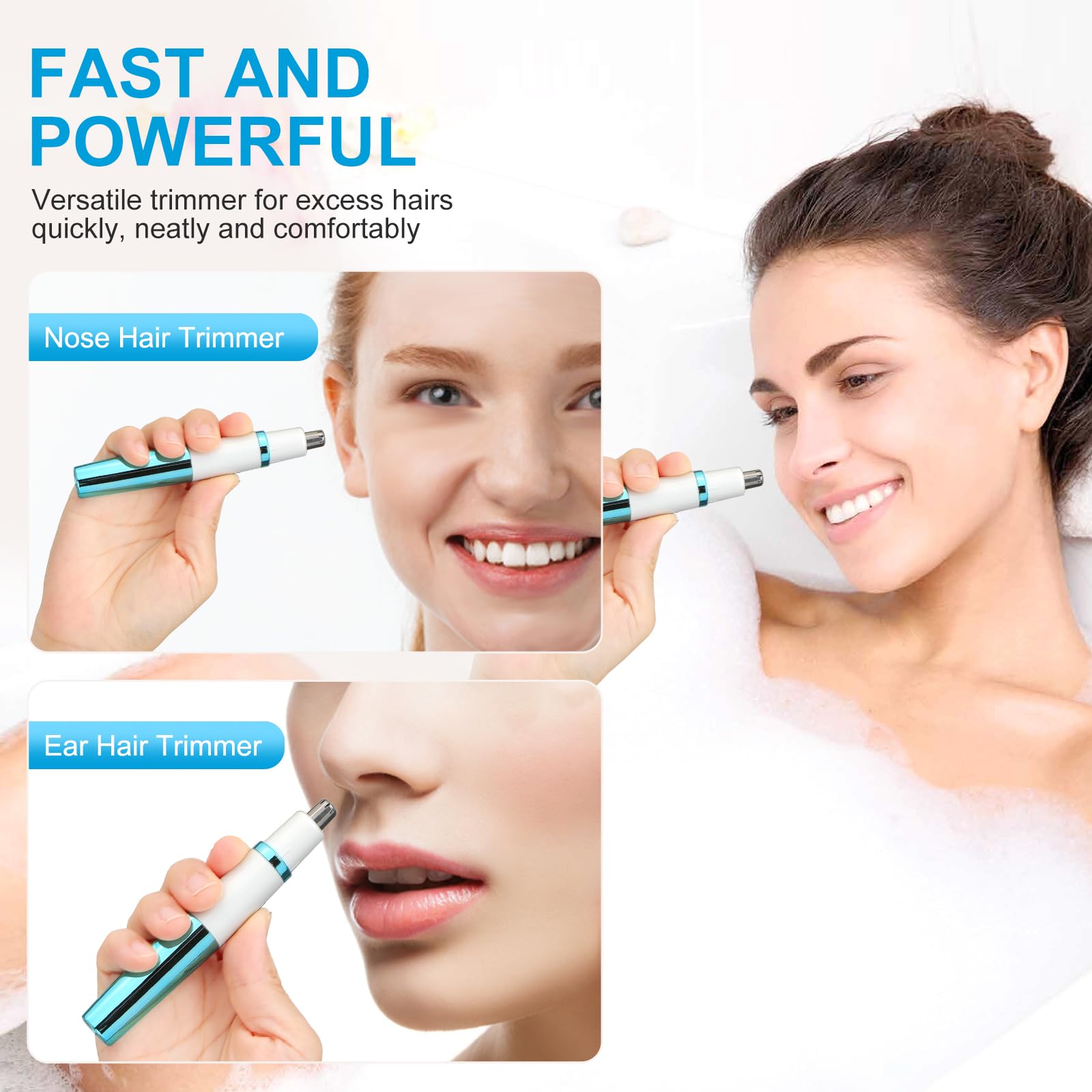 Areyzin recortador nasal-hoja-doble para corte exacto.