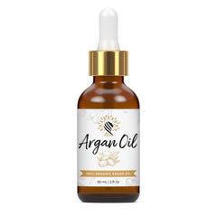 Argan Cosmetics: botella de aceite de argán puro para piel y cabello con hidratación ligera.