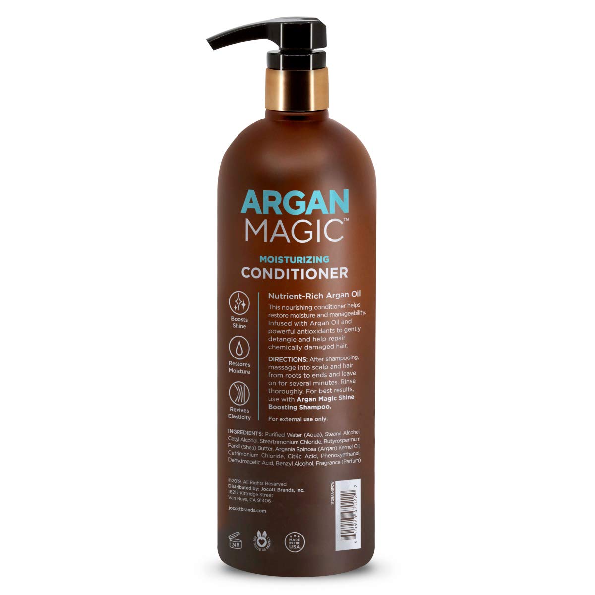 Textura cremosa de Argan Magic para cabello suave y manejable