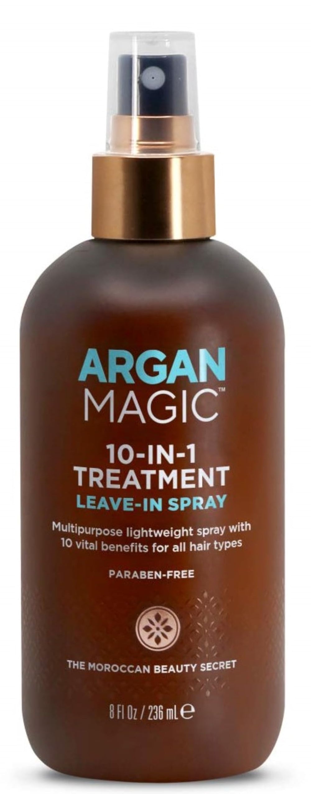 Argan Magic botella spray 10 en 1 para peinado suave y brillo