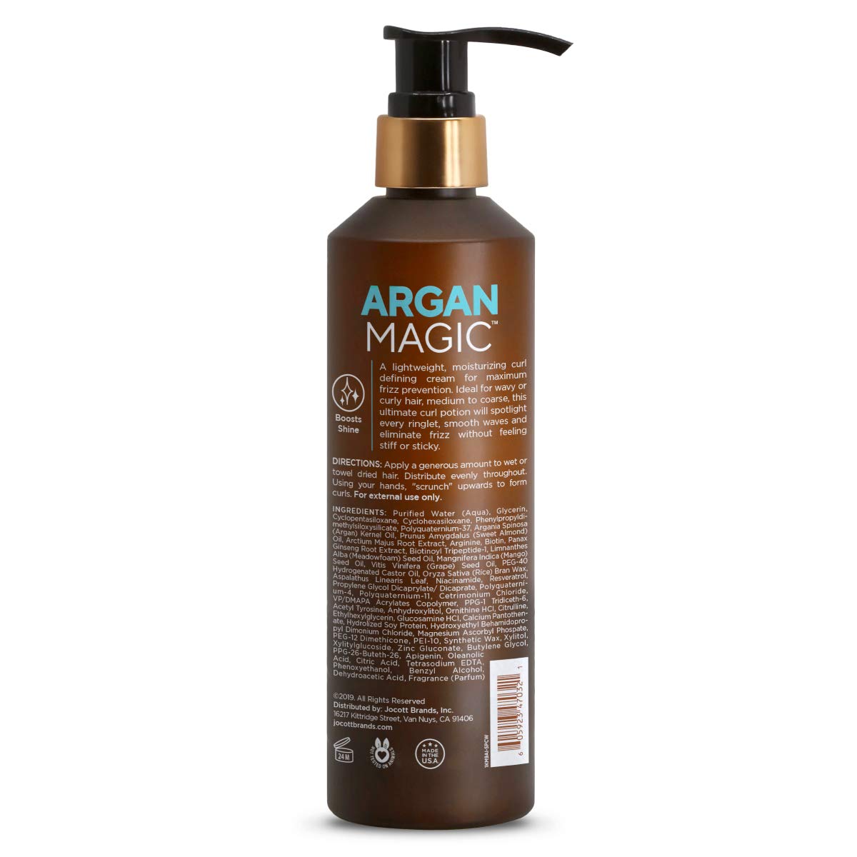 Argan Magic Defining Curl Cream, rizos definidos y frizz reducido