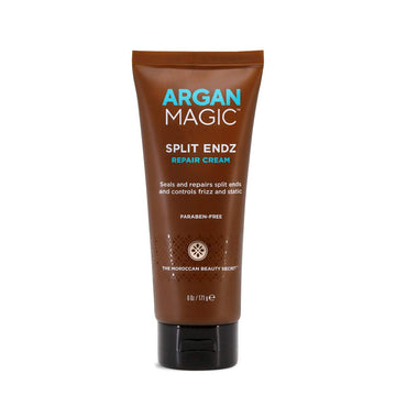 Argan Magic Split Endz Cream, rutina de cuidado para cabello suave.