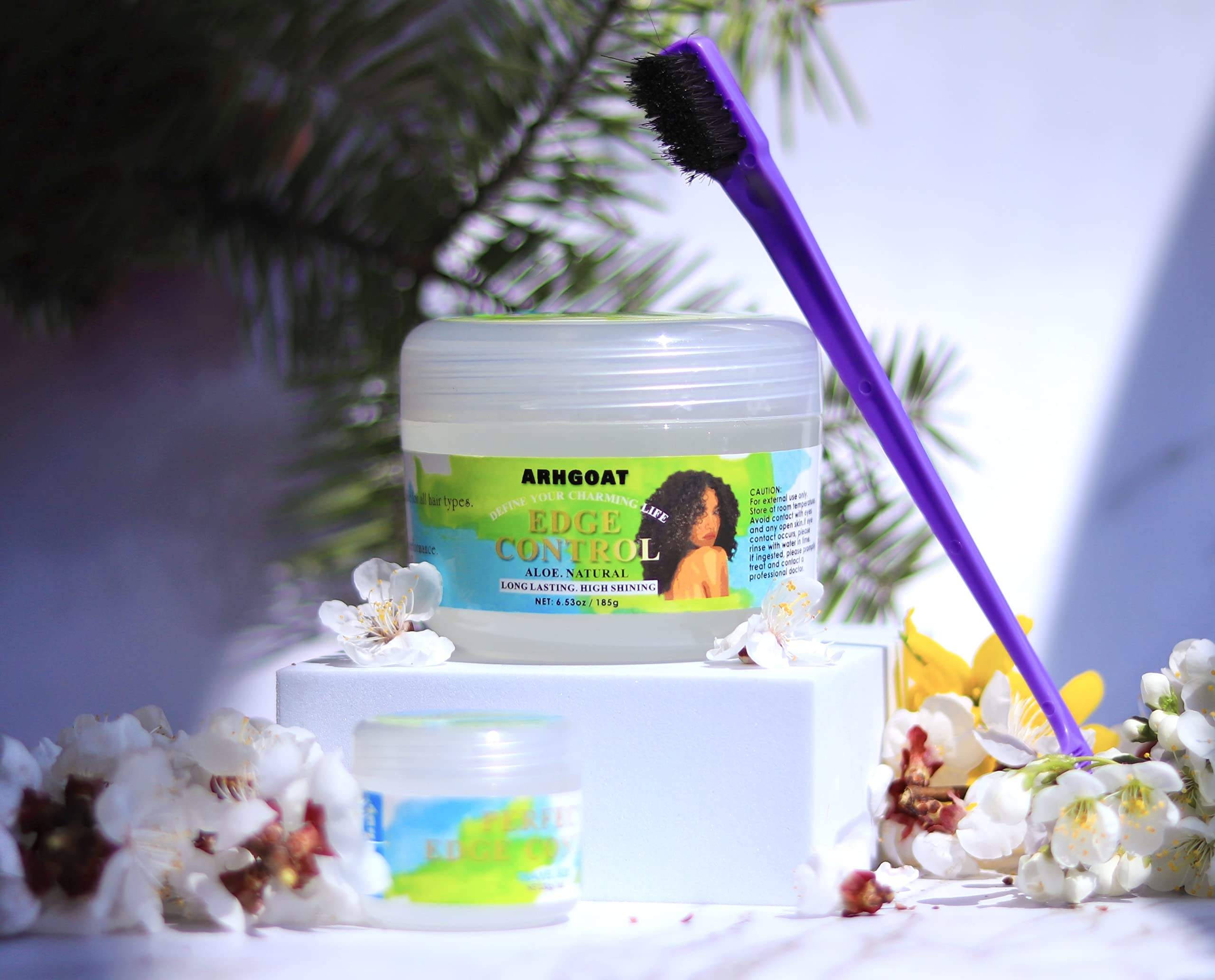ARHGOAT control de bordes, aloe vera para cuero cabelludo suave.