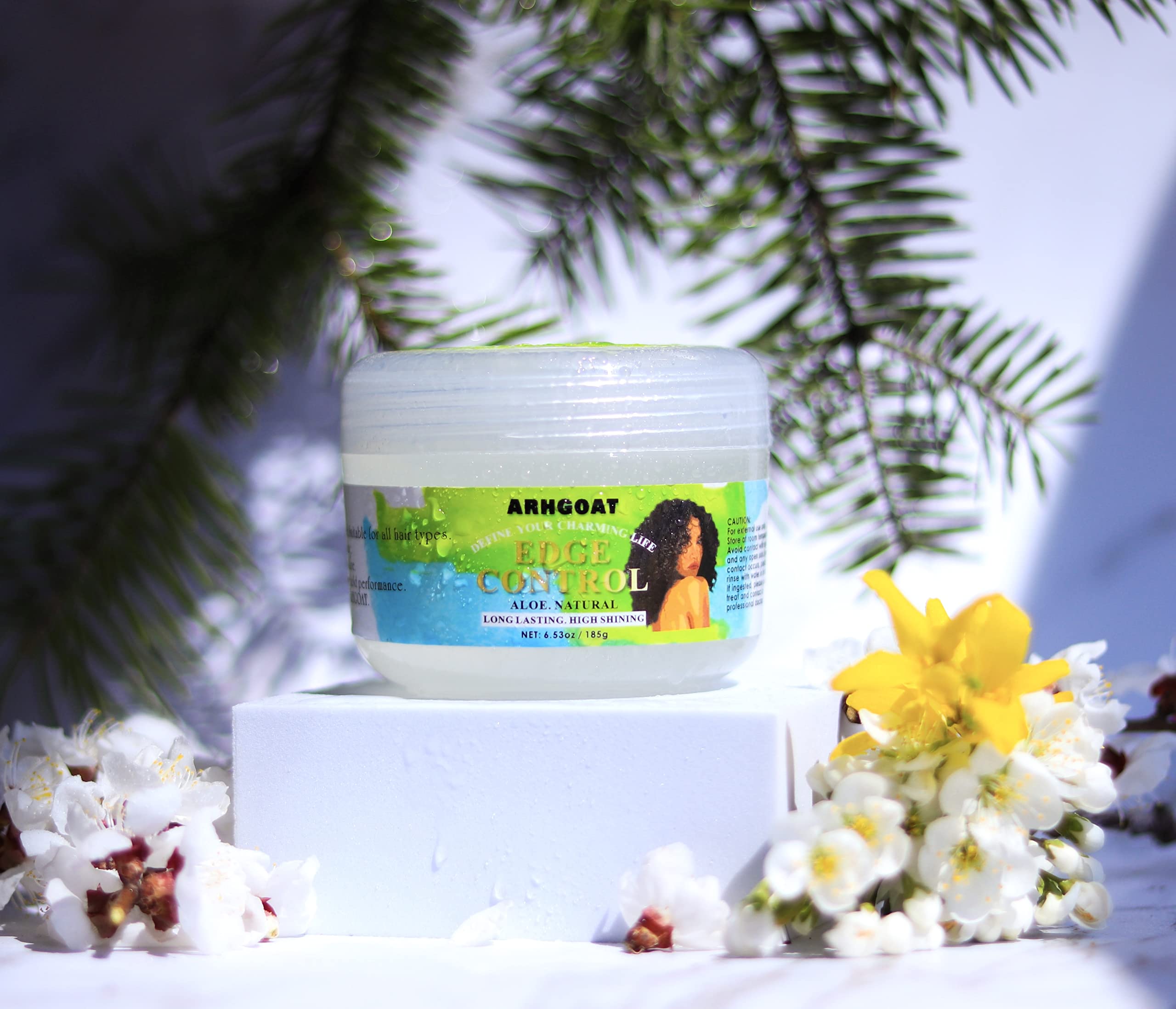 ARHGOAT control de bordes, incluye cepillo para bordes y gel de viaje.