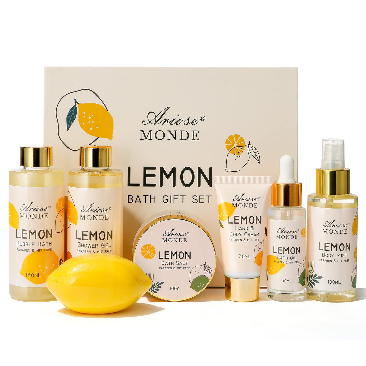 ArioseMonde caja-regalo limón: presentación elegante para sorprender a alguien especial.