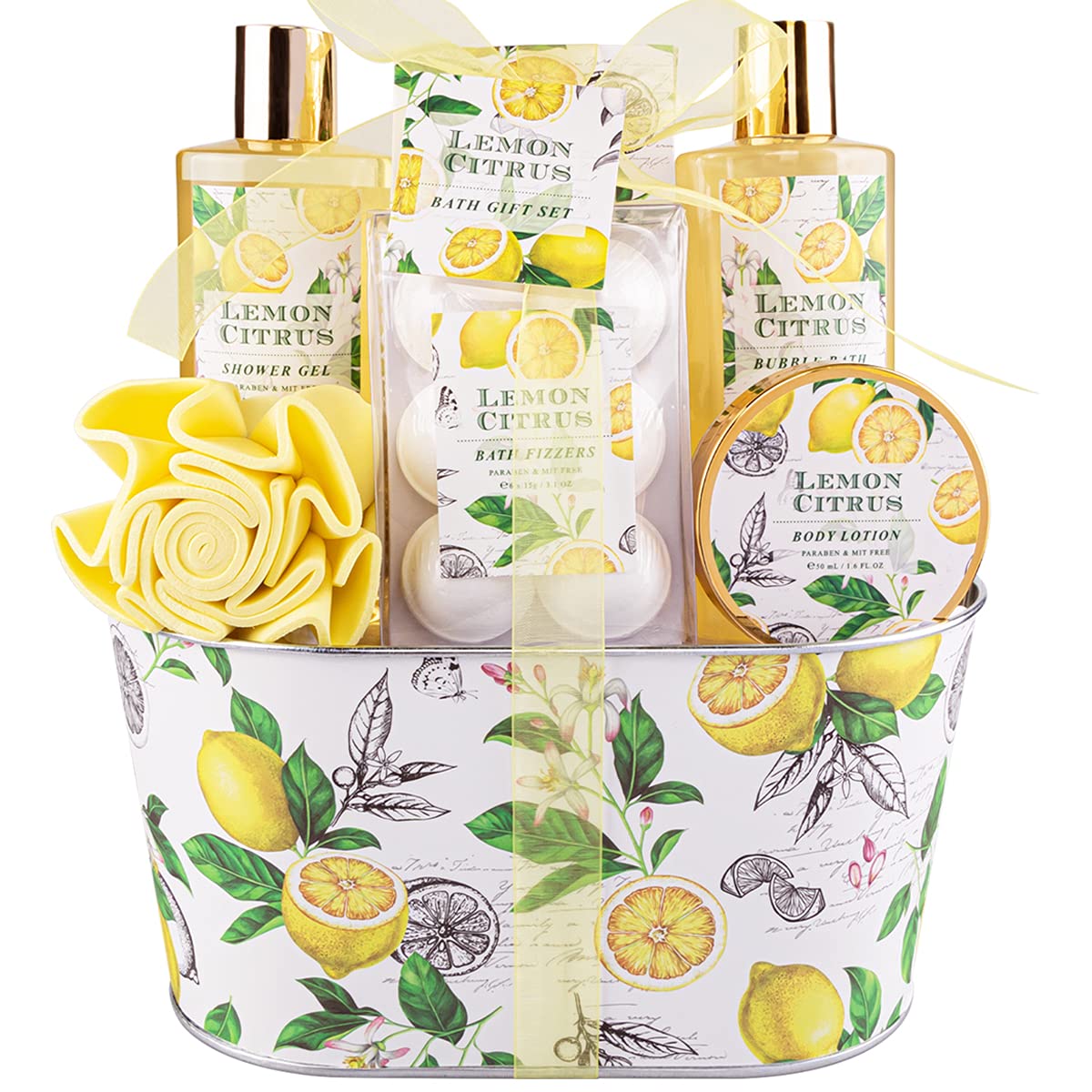 Set regalo ArioseMonde baño limón cítrico, experiencia spa en casa