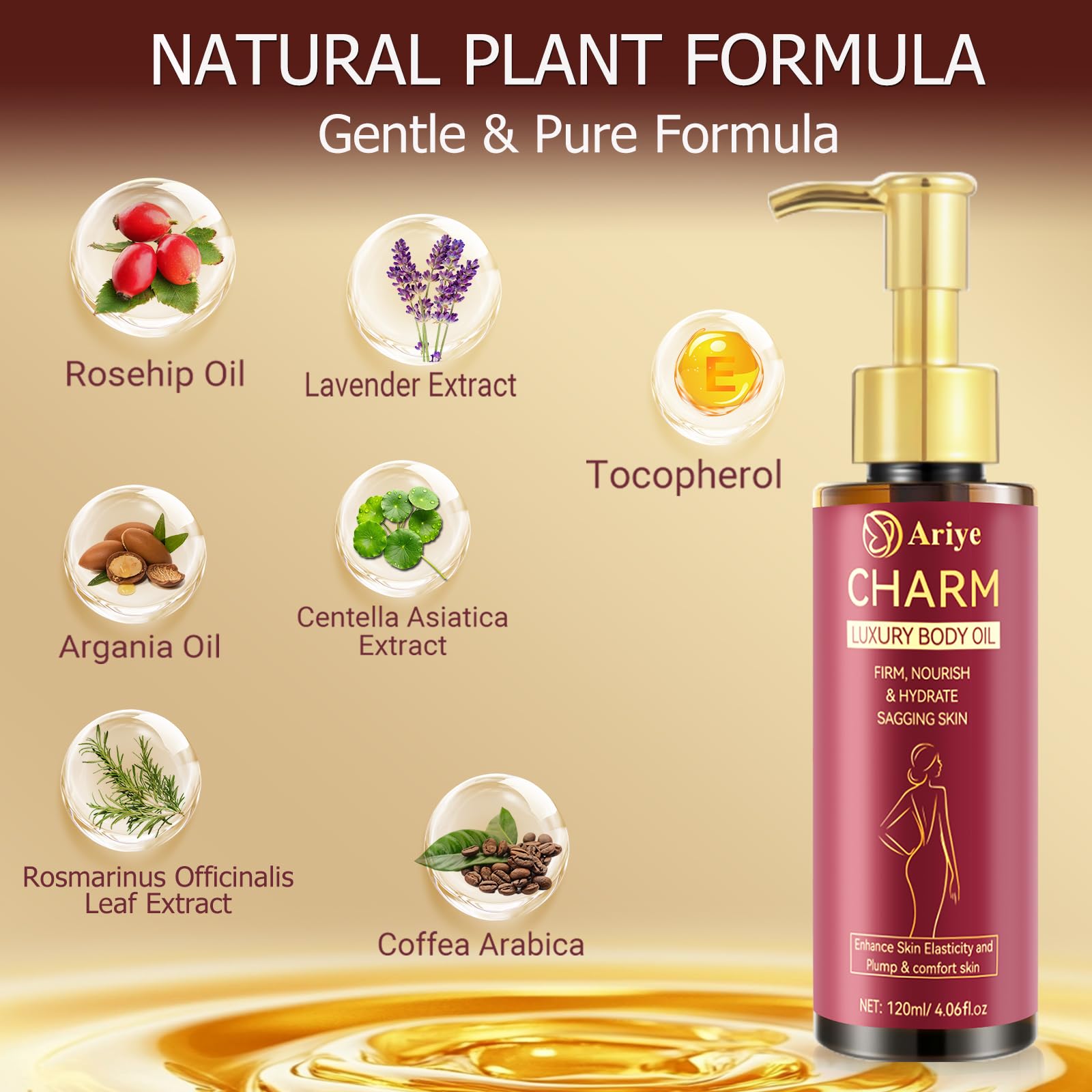 ARIYE oil absorbed quickly, leaving a non-greasy glow