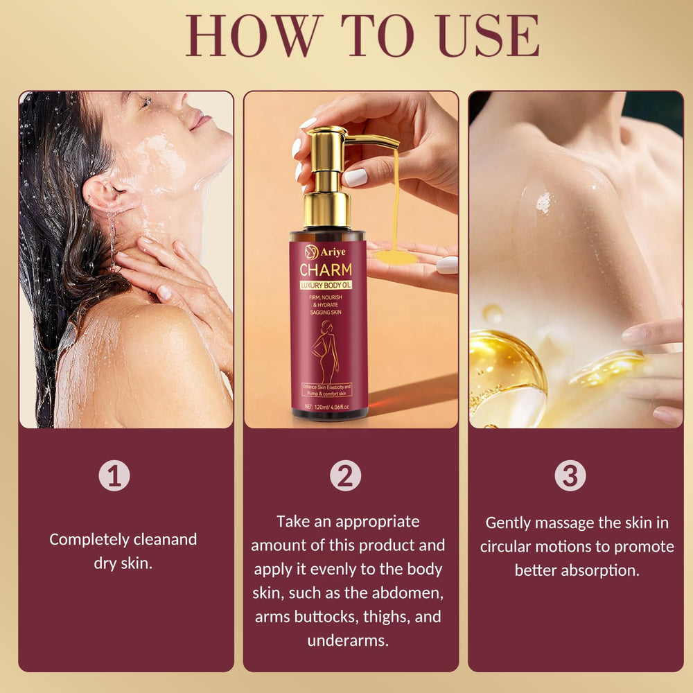ARIYE nourishing oil texture delivering rich hydration