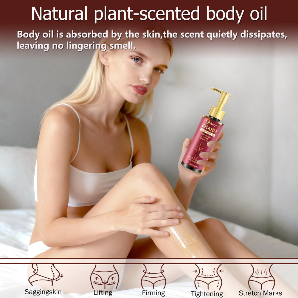 ARIYE oil spread on skin during massage for absorption