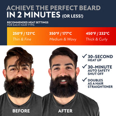 Arkam control de frizz para barba más suave.