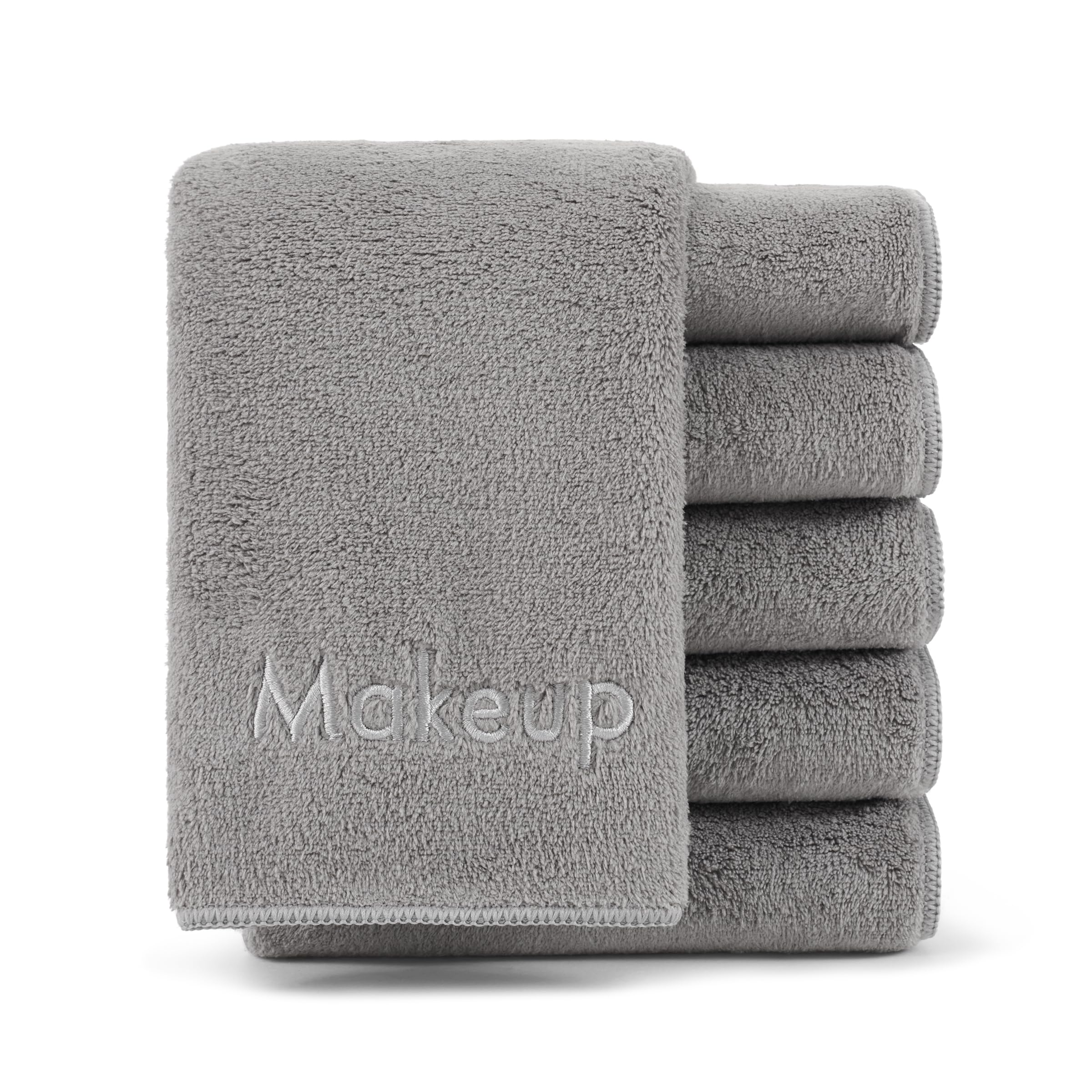 Toallas de maquillaje Arkwright, textura coral fleece suave para retirada facial suave.